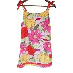 Hanna Anderson Colorful Floral Cotton Dress